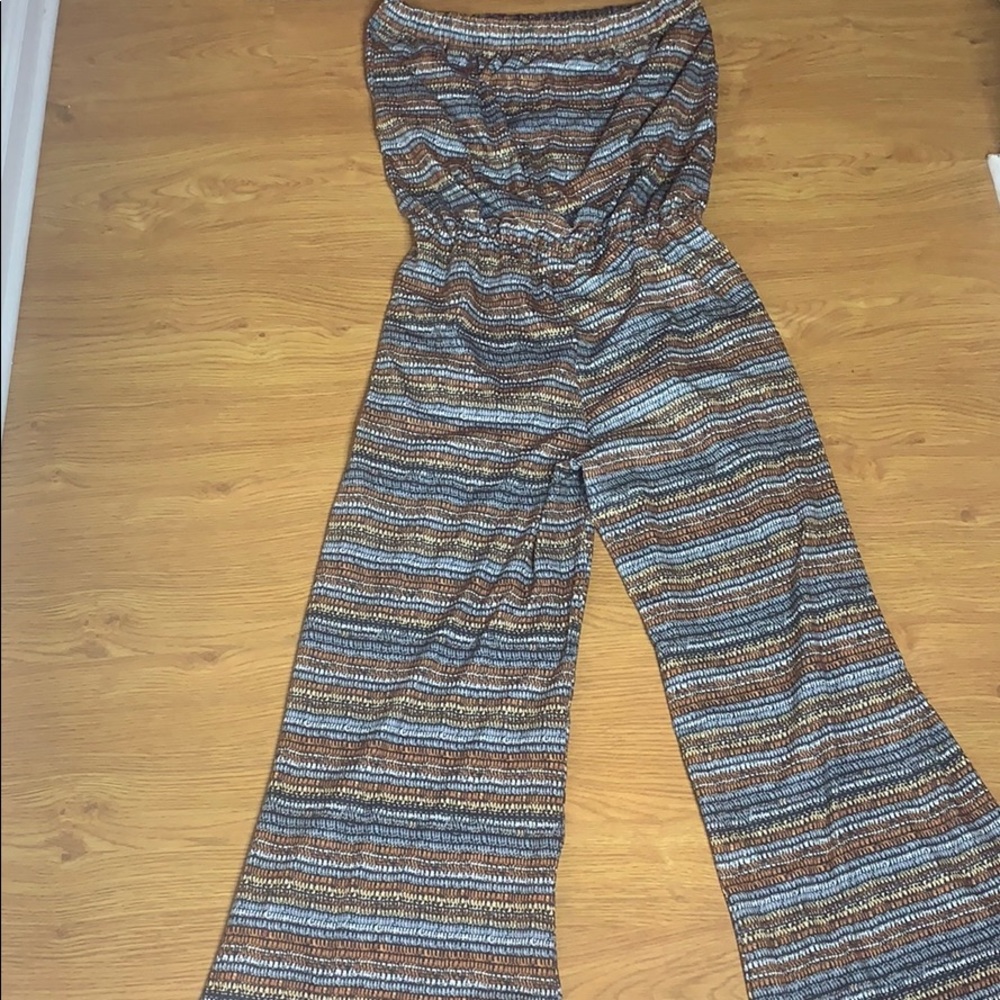 Exit multicolored earth tones size Large Romper - Picture 8 of 8